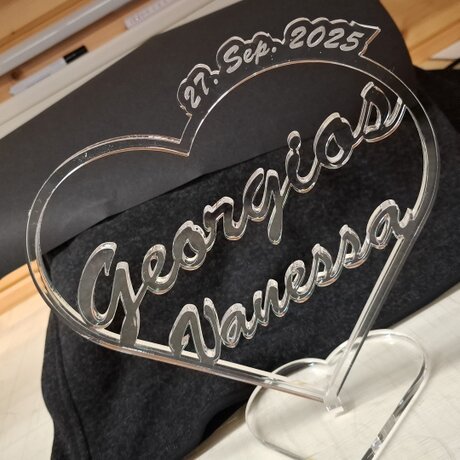 Laser Schild Vanessa